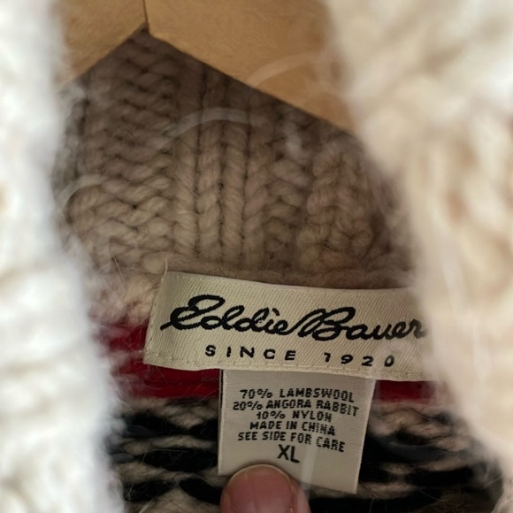 Eddie Bauer lambswool angora rabbit blend Turtleneck Sweater - Picture 2 of 3